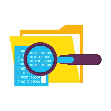 büyüteç kontrol sistemi karikatür