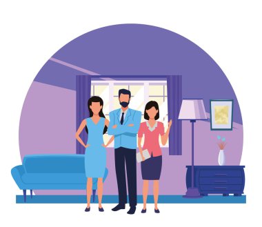 Araçları ile Yönetici iş çalışanları