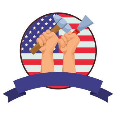 İnşaat işçileri el ele alet tutuyor