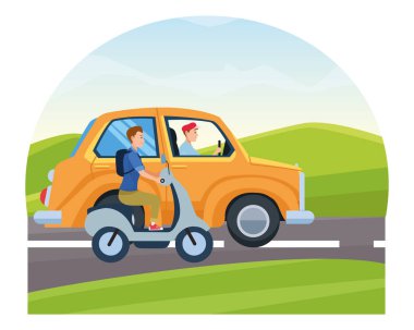 Araç ve motosiklet sürücüleri sürme ile