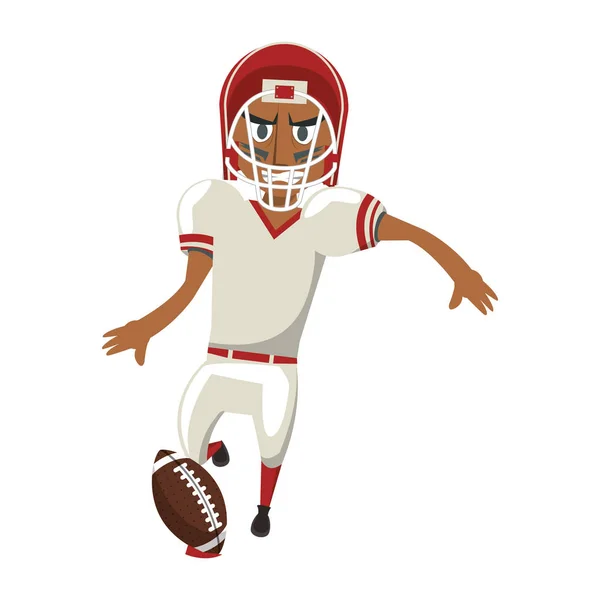 American Football Sport Spiel Cartoon — Stockvektor