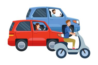 Sürme sürücüleri ile araçlar ve motosiklet