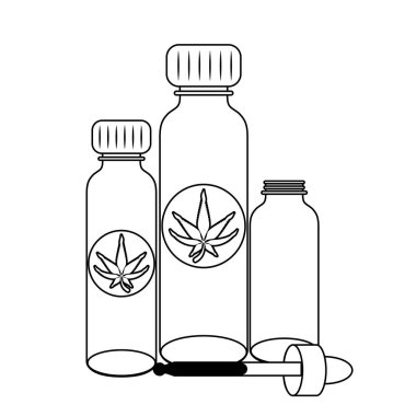 siyah beyaz esrar martihuana sativa kenevir karikatür