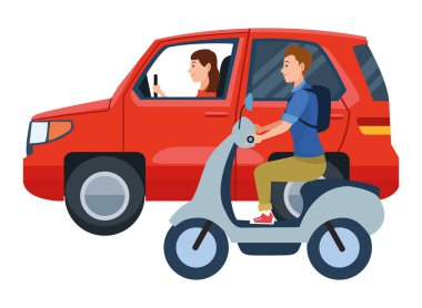 Araç ve motosiklet sürücüleri sürme ile