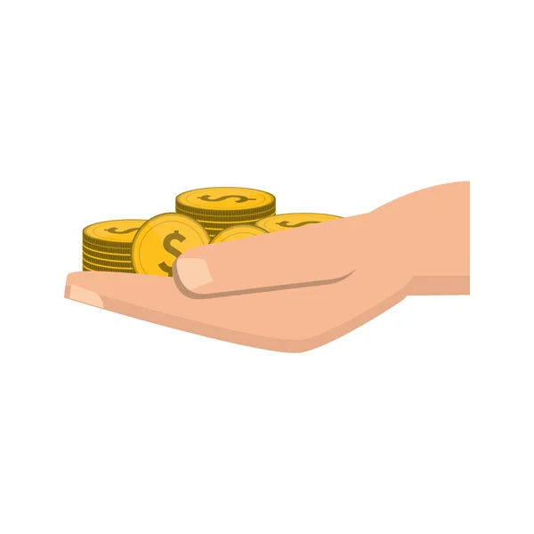 Megtakarítás pénz pénzügyi banki rajzfilm — Stock Vector