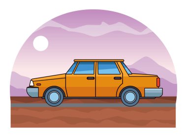 Vintage klasik sedan araç araç