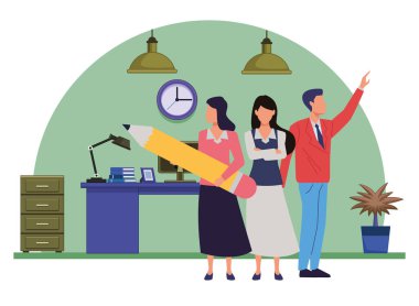 Araçları ile Yönetici iş çalışanları