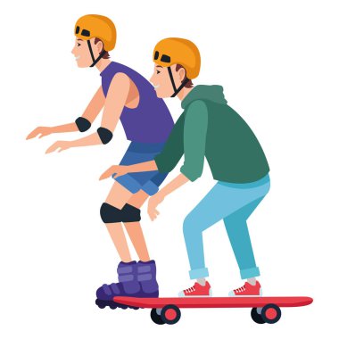 Kaykay ve paten gençler