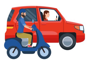 Araç ve motosiklet sürücüleri sürme ile