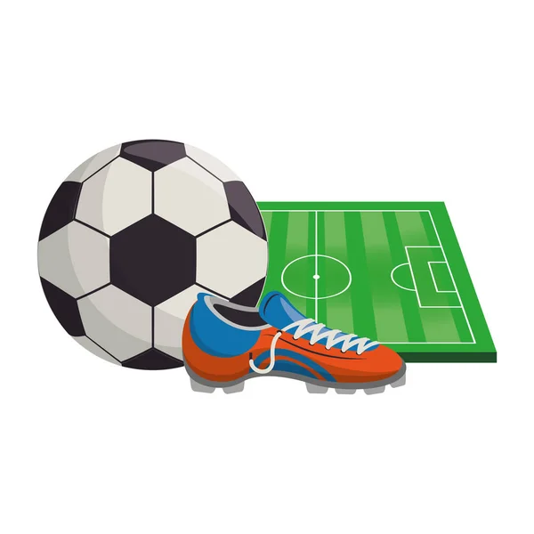 Soccer football sport game concept — Stock Vector