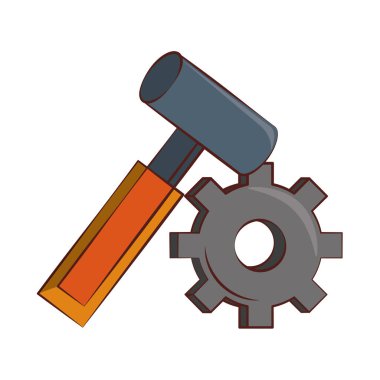 mühendislik inşaat fabrika sanayi karikatür