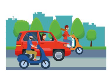 Sürücülere binen araçlar ve motosikletler