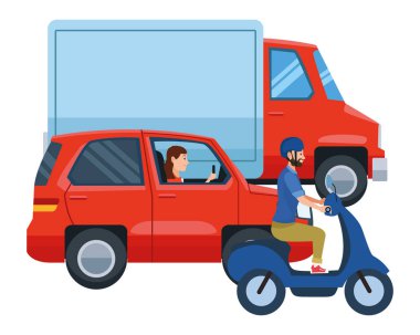 Sürme sürücüleri ile araçlar ve motosiklet