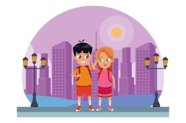 sevimli sevimli çocuk çocukluk karikatür