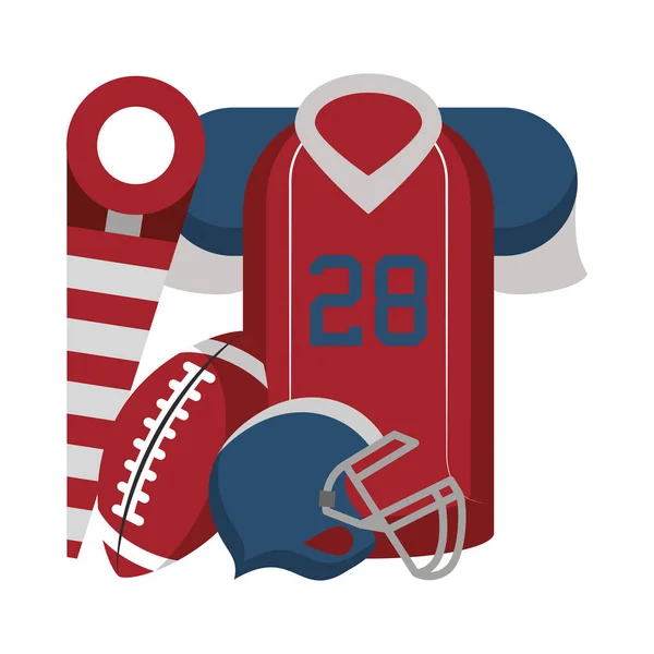 American Football Sport Spiel Cartoon — Stockvektor