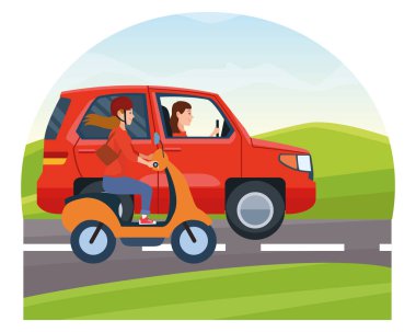 Araç ve motosiklet sürücüleri sürme ile