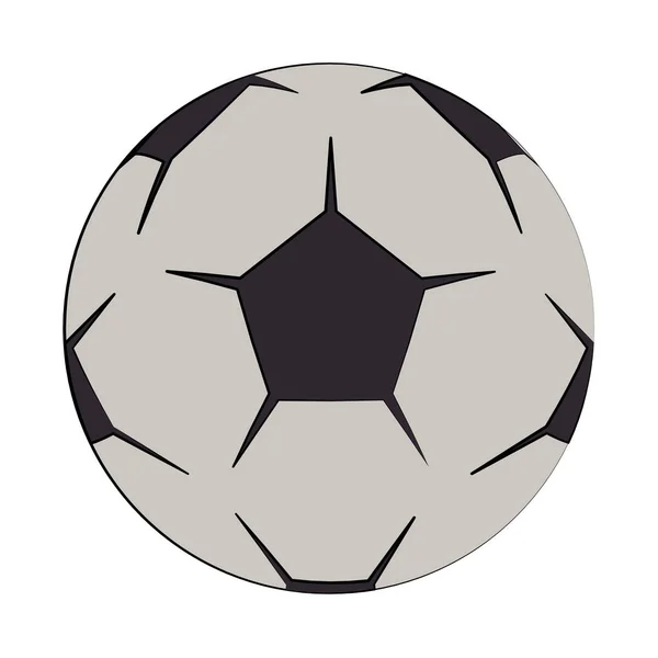 Изолированный мультфильм с футбольным мячом — стоковый вектор