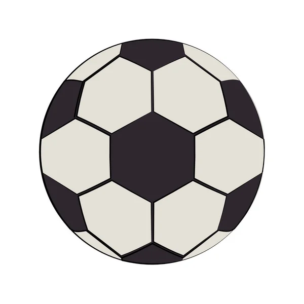 Futbol futbol topu ekipman karikatür izole — Stok Vektör