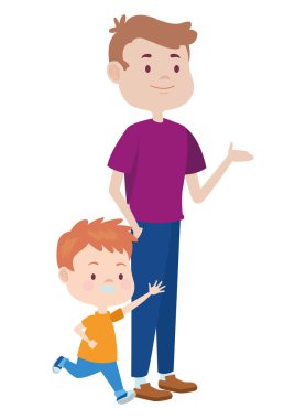 Çocuk karikatürler ile Sungle baba