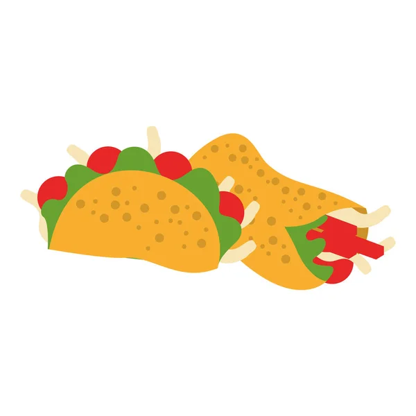 Cultura messicana e cartoni animati alimentari — Vettoriale Stock