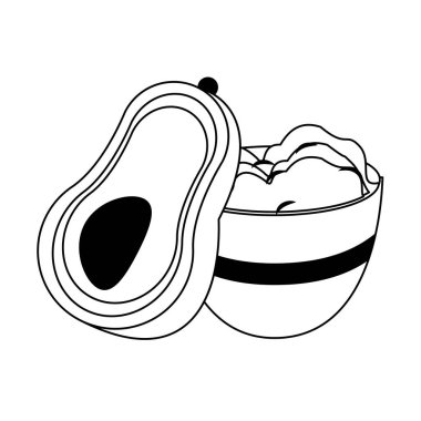 meksika kültür ve gıdalar karikatürler siyah beyaz