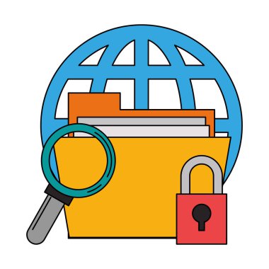 büyüteç kontrol sistemi karikatür