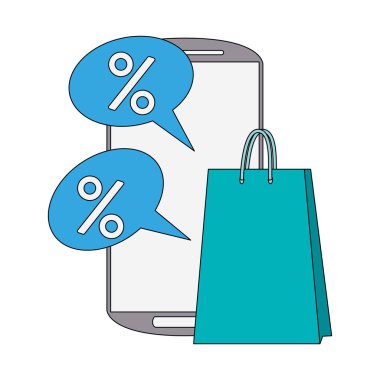 online alışveriş e-ticaret satış karikatür