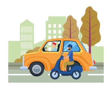 Araç ve motosiklet sürücüleri sürme ile