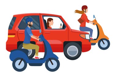 Sürücülere binen araçlar ve motosikletler