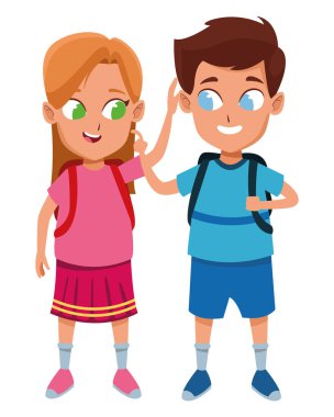 sevimli sevimli çocuk çocukluk karikatür