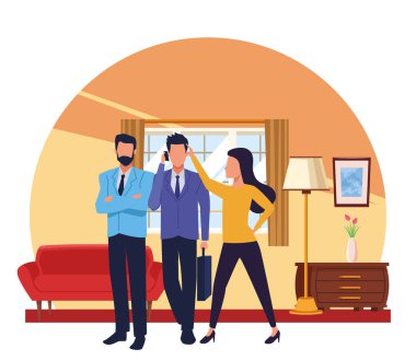 Araçları ile Yönetici iş çalışanları