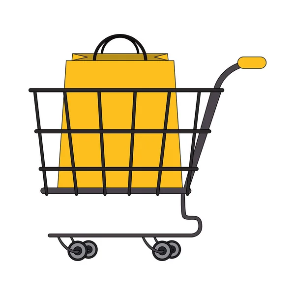 Shopping retail verkoop winkel cartoon — Stockvector