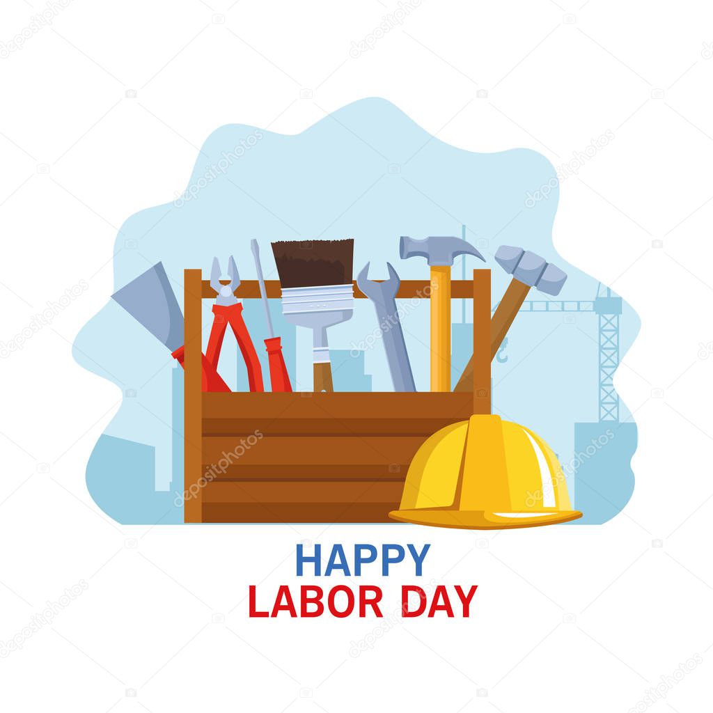 labor day usa celebration cartoon