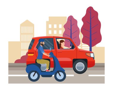 Araç ve motosiklet sürücüleri sürme ile