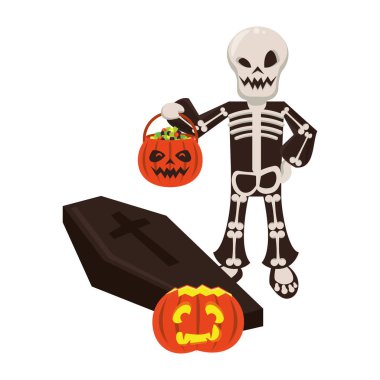 cadılar bayramı ekim korkunç kutlama karikatür