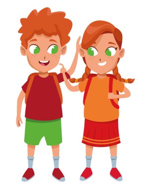 sevimli sevimli çocuk çocukluk karikatür