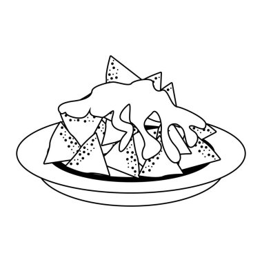 meksika kültür ve gıdalar karikatürler siyah beyaz