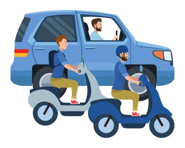 Sürücülere binen araçlar ve motosikletler