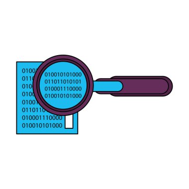 büyüteç kontrol sistemi karikatür