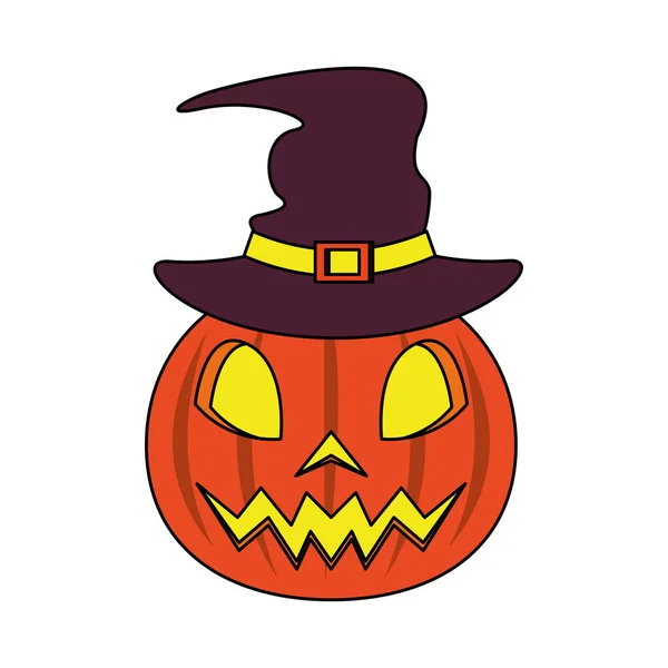 Halloween octubre temible celebración de dibujos animados — Vector de stock