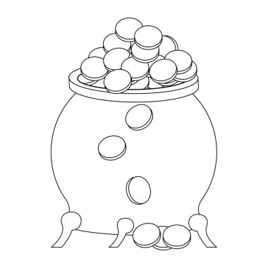 siyah beyaz aziz patricks gün İrlandalı karikatür