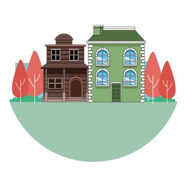 Kentsel binalar ve şehir mimarisi siyah beyaz