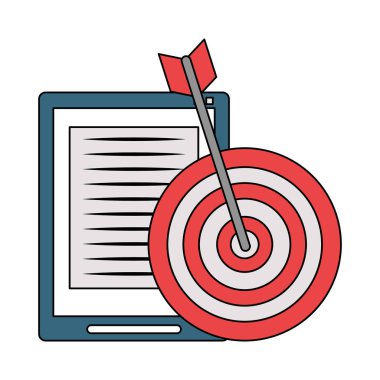 tablet mobil teknoloji donanım karikatür