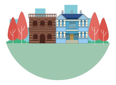 Kentsel binalar ve şehir mimarisi siyah beyaz