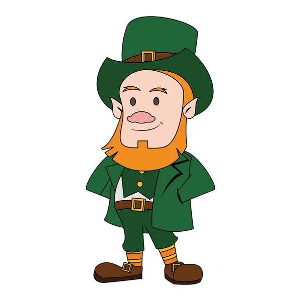 Saint patricks jour dessin animé irlandais — Image vectorielle