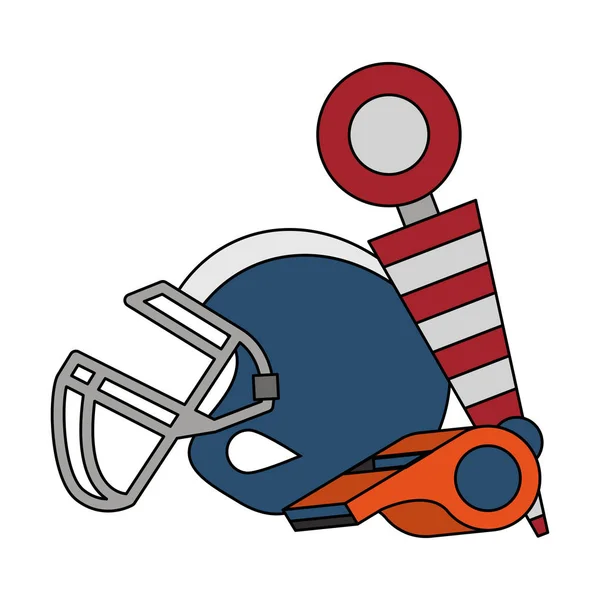 American Football Sport Spiel Cartoon — Stockvektor