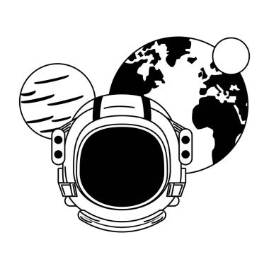 siyah beyaz evren uzay galaksi astronomi karikatür