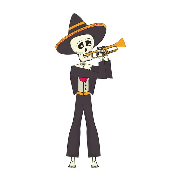 Culture mexicaine mexique festival dessin animé — Image vectorielle