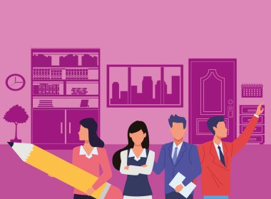 Araçları ile Yönetici iş çalışanları