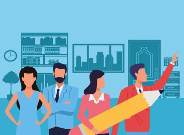 Araçları ile Yönetici iş çalışanları